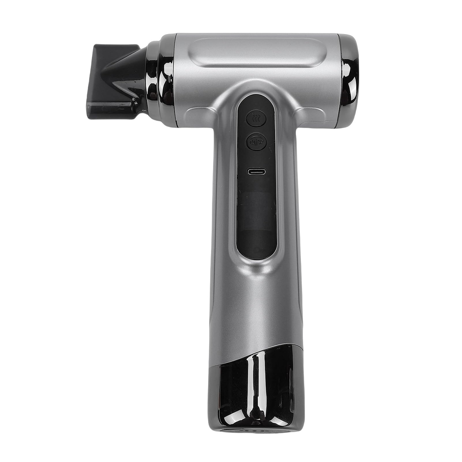Sxhlseller Secador de Pelo Inalámbrico con Batería de 15600 MAh, Secador Portátil de Viento Frío y Caliente Recargable de 200 W para Viajes y Camping, Diseño USB Gris