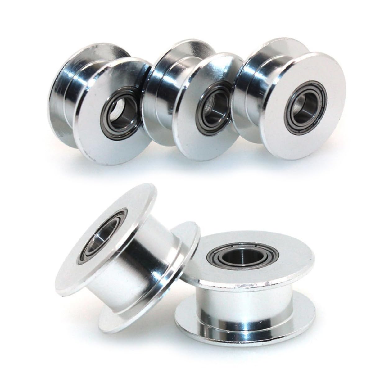 iplusmile 15piezas Poleas De Sincronización De Aleación De Aluminio Dientes Para Bandas Para Maquinaria Cnc y Transmisión Mecánica
