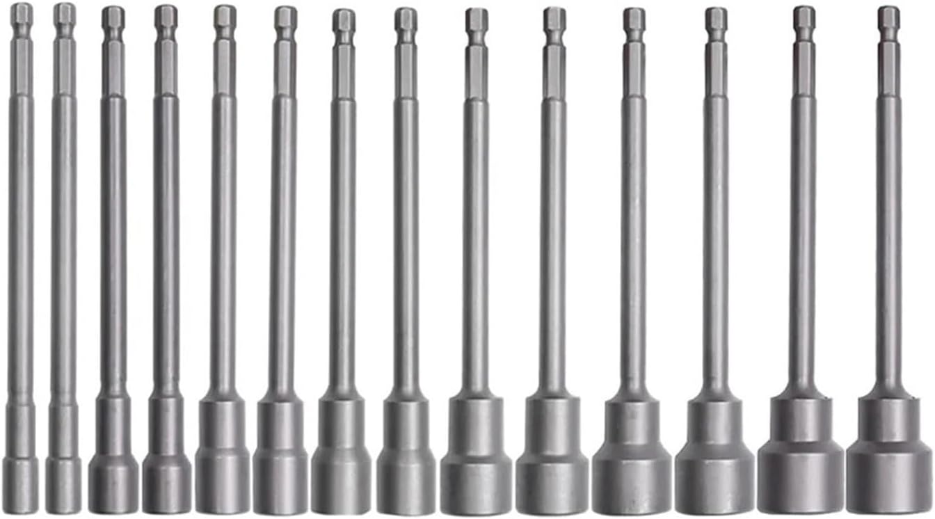 150mm ロング 六角ナット ドライバー ドリル ビット ソケットレンチ 延長スリーブ ノズル アダプター 空気圧電動スクリュード