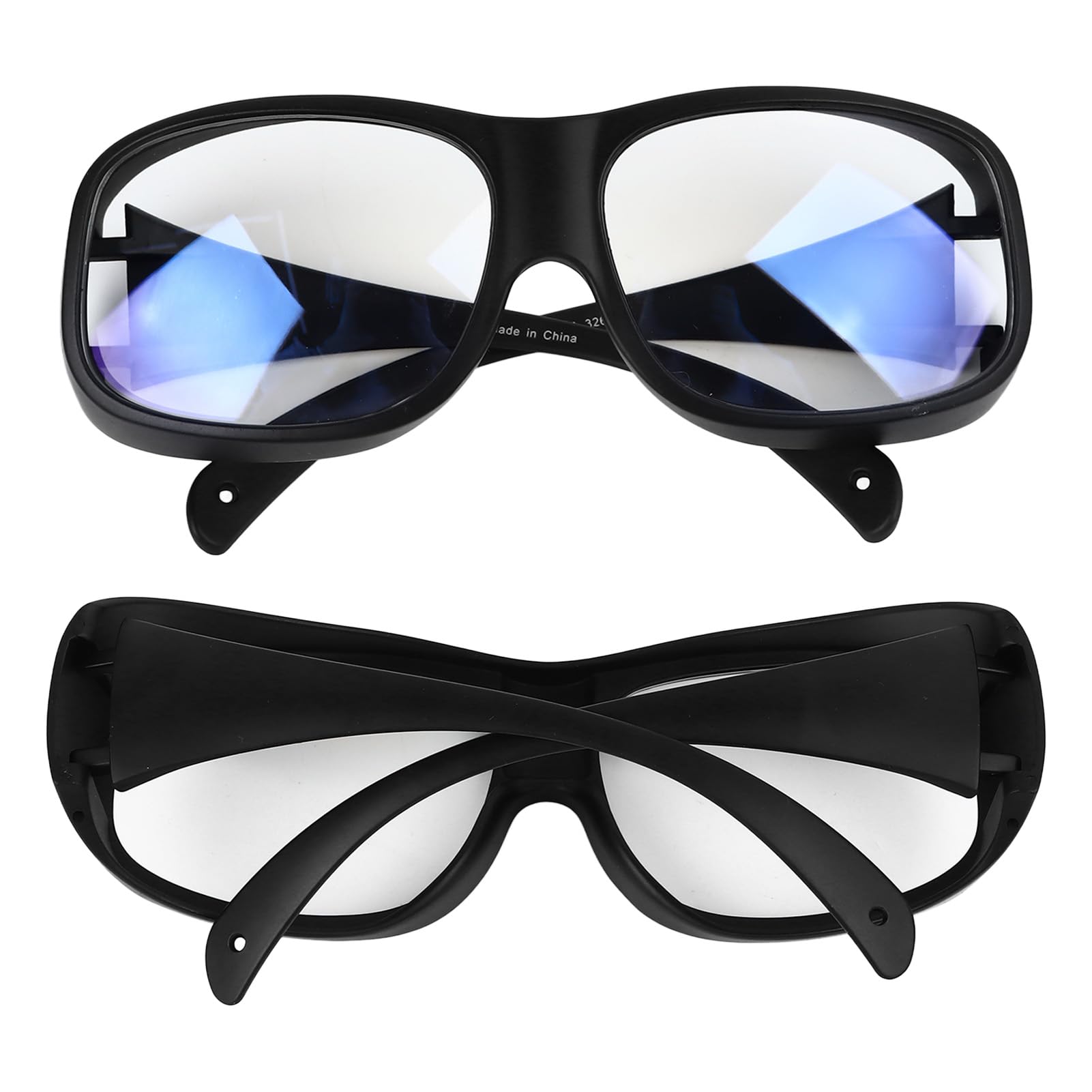 Pilipane Blue Blocking Light Shining Beauty Safety Brillen zuverlässiger UV -Schutz für medizinische Labors biologische Forschung Schwarze Rahmen weiße Linsen