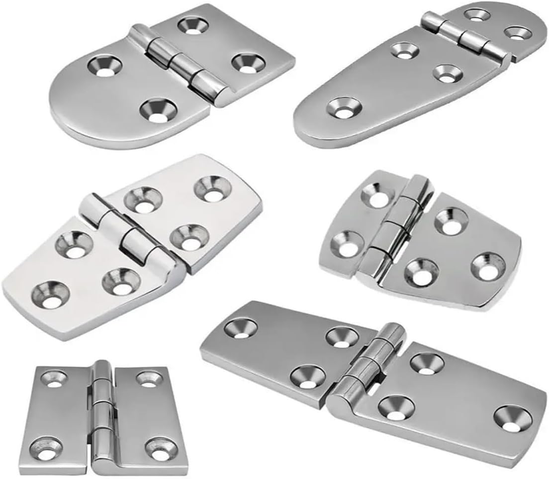 1pcs Heavy Stainless Steel Casting Hinge, Flat Hinge, Cabinet Doors for Windows, Hinge for Wooden Box, Thickness, 1pcs (304 Stamped hinge)