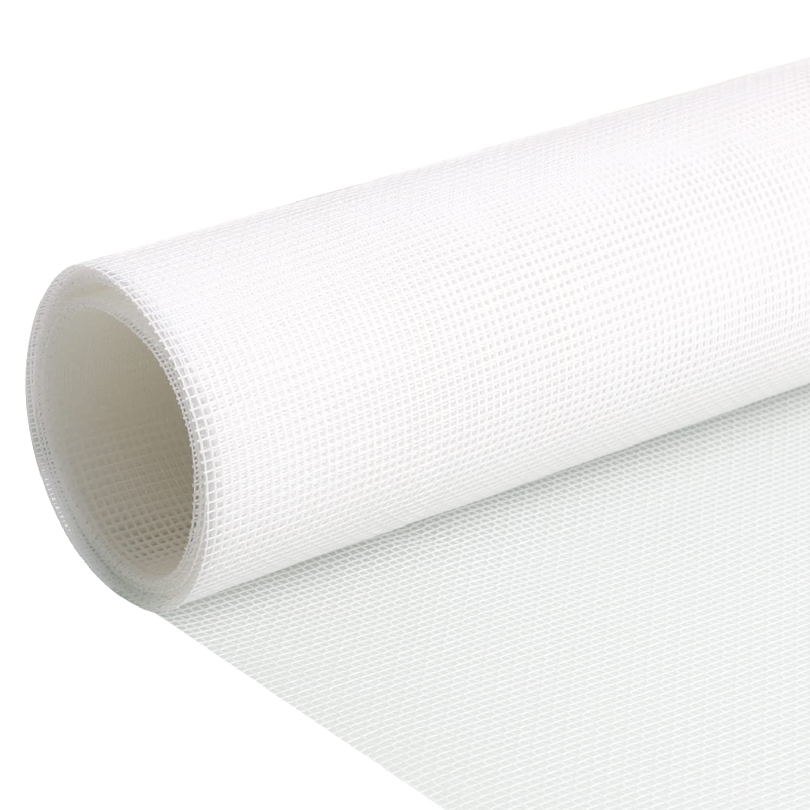 fowong 150 x 500cm Window Screen Mesh - Durable Polyester, Keep Bugs Out, Mosquito Net for Large Floor-to-Ceiling Windows, DIY Cut to Size, White