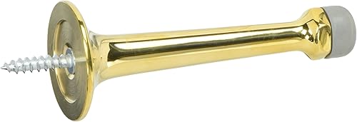 Miniatura 8 de Baldwin 4050 parachoques de puerta montado en base de latón macizo de 3-3/4 pulgadas, latón vintage Vintage, latón,Negro (Satin