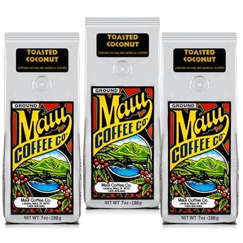 Maui Coffee (�}�E�C�R�[�q�[) �g�[�X�e�b�h�R�R�i�b�c 198g×3�܃Z�b�g (��) �~�f�B�A�����[�X�g