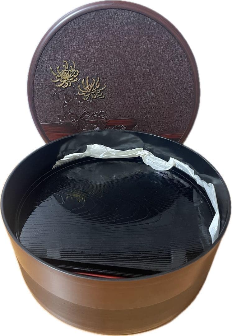 中国 同治年製款 粉彩 螽斯柘榴文 八角煎茶碗 五客 時代箱付 中国 同治