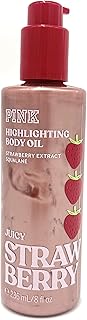 Victoria's Secret PINK Highlighting Body Oil, Juicy Strawberry, 8 fl oz, Limited Edition