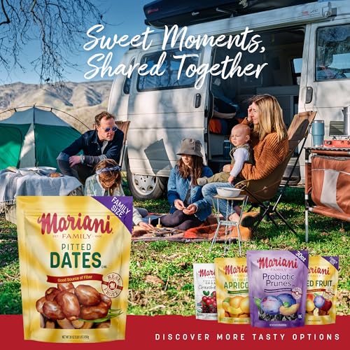 Mariani Dried Pitted Dates, 30oz Bag - Dried Dates Pitted No Sugar Added, No Dairy, Vegan, and Full of Fiber for Snacking, Cooking and Baking