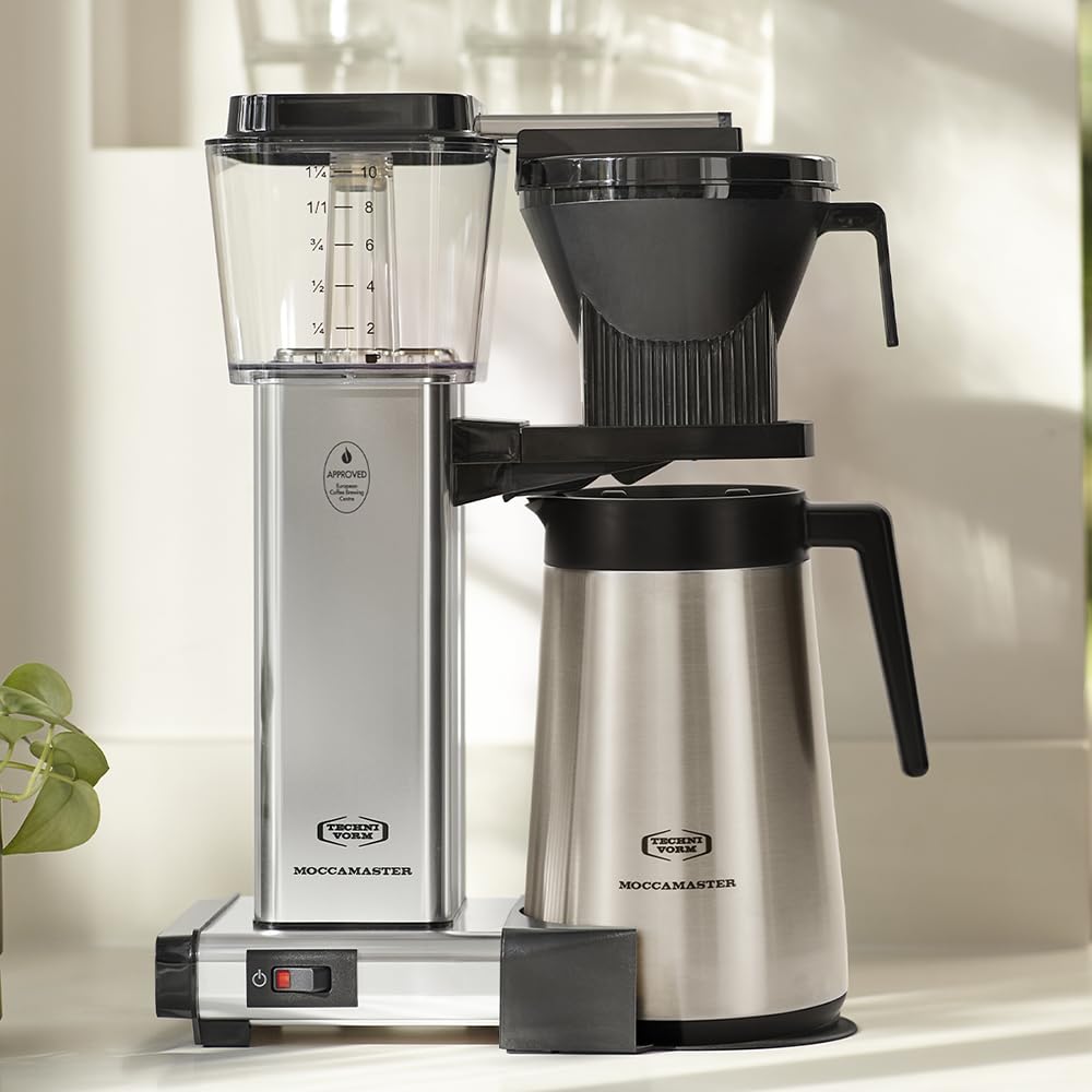 Moccamaster KBGT, Filterkaffeemaschine, Thermoskanne, Polished Silver, 1.25L