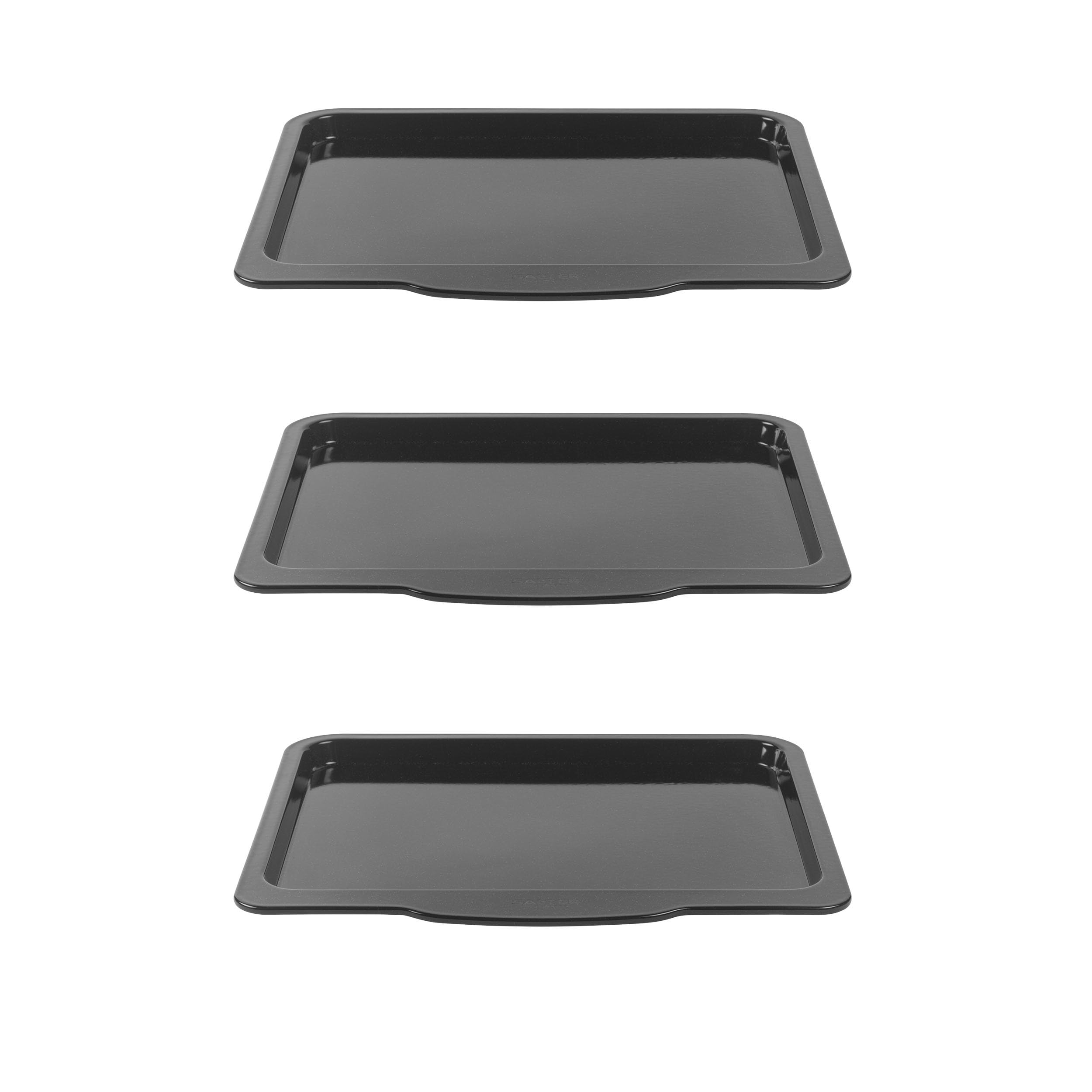 Salter Brilliance - Juego de bandejas para horno (40 cm, 3 unidades)