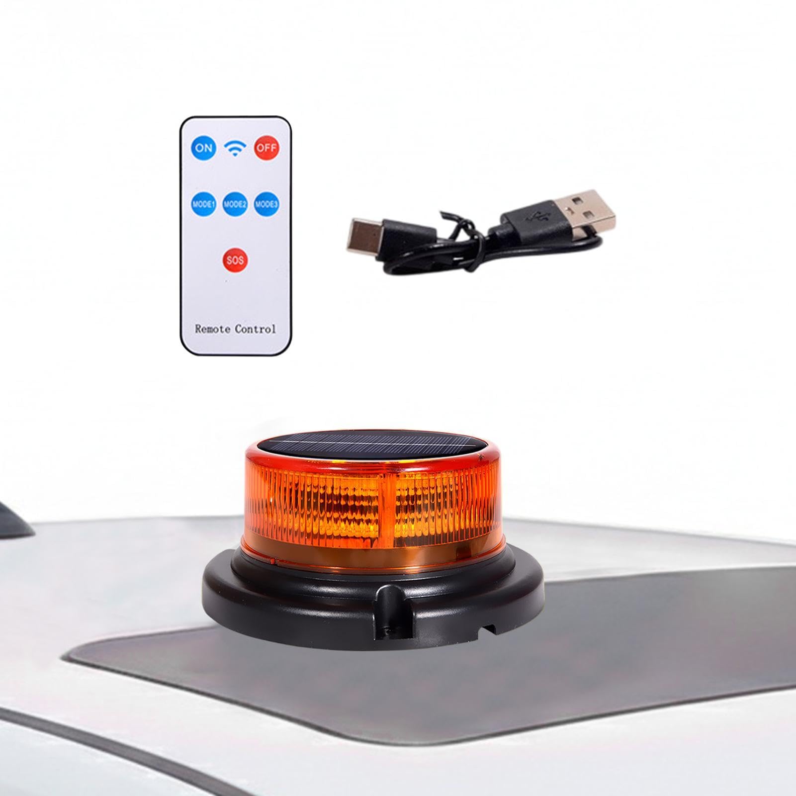 LED solar intermitente seguridad para remolque exterior y offroad 8