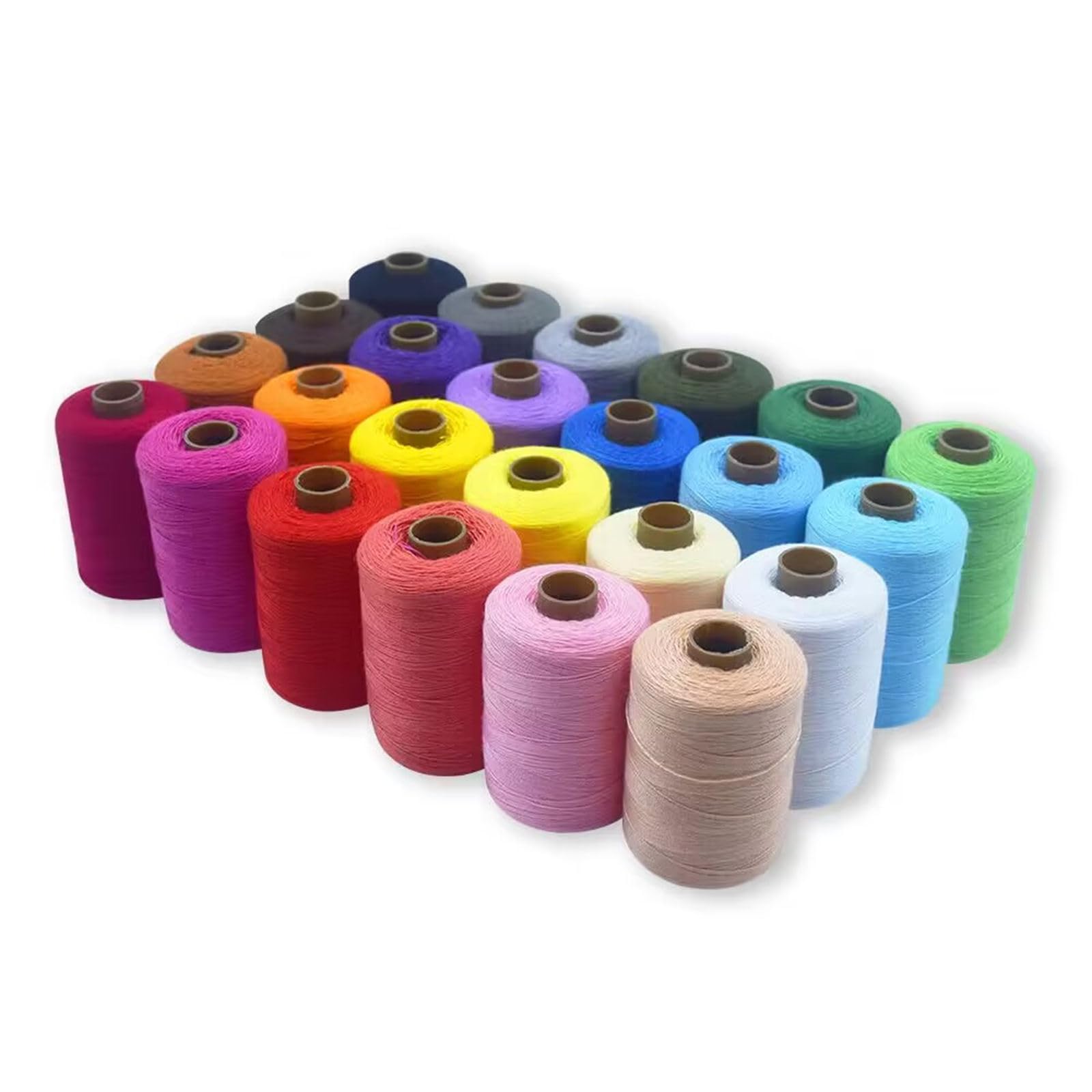 Set di 24 fili da cucito da 910 m per bobina di filo in poliestere per mano e macchina da cucire, filo colorato per ricami artigianali