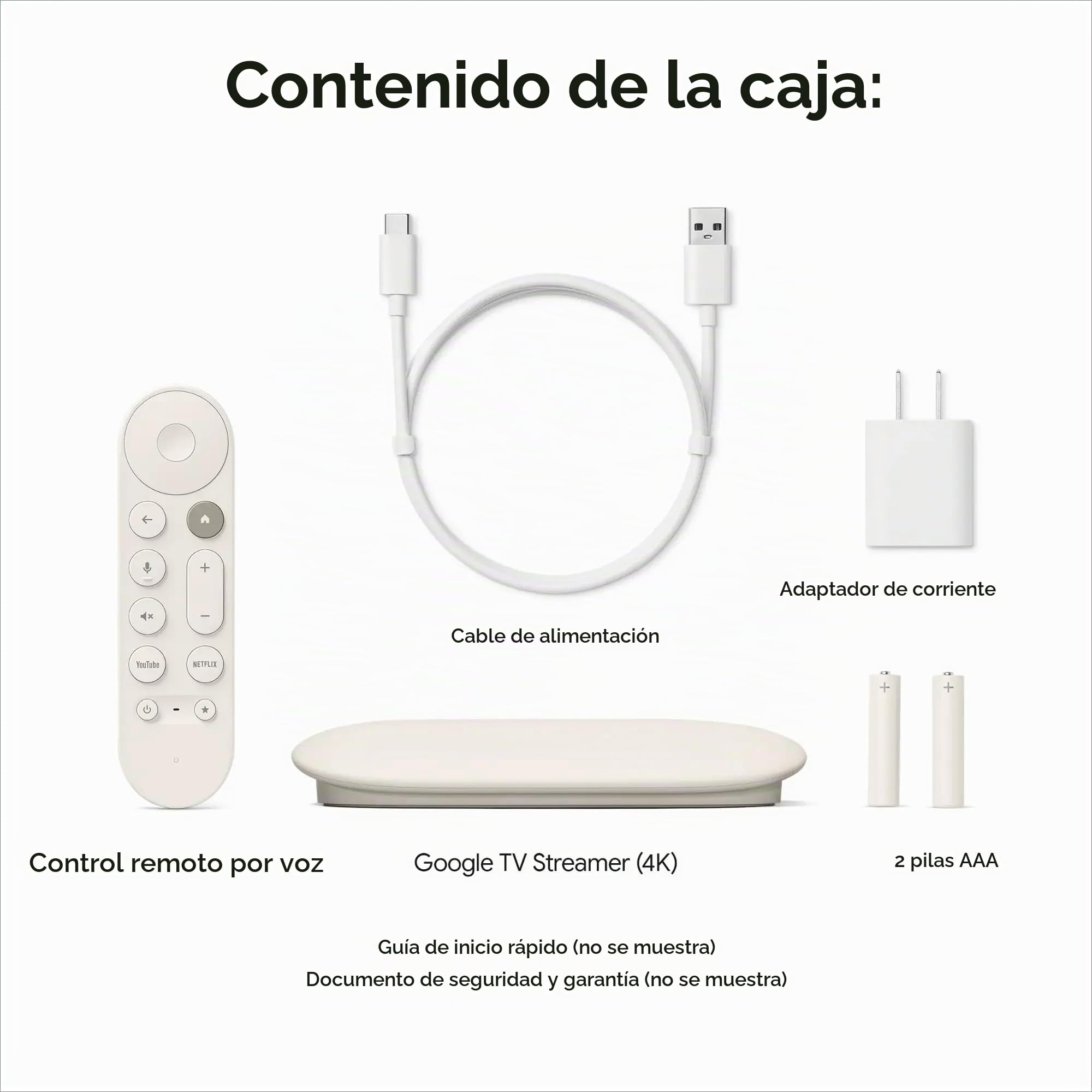 Google Transmisor de TV (4K) - Entretenimiento de transmisión rápida con control remoto de búsqueda por voz - Mira películas, programas, TV en vivo y Netflix en 4K HDR - Control inteligente para el