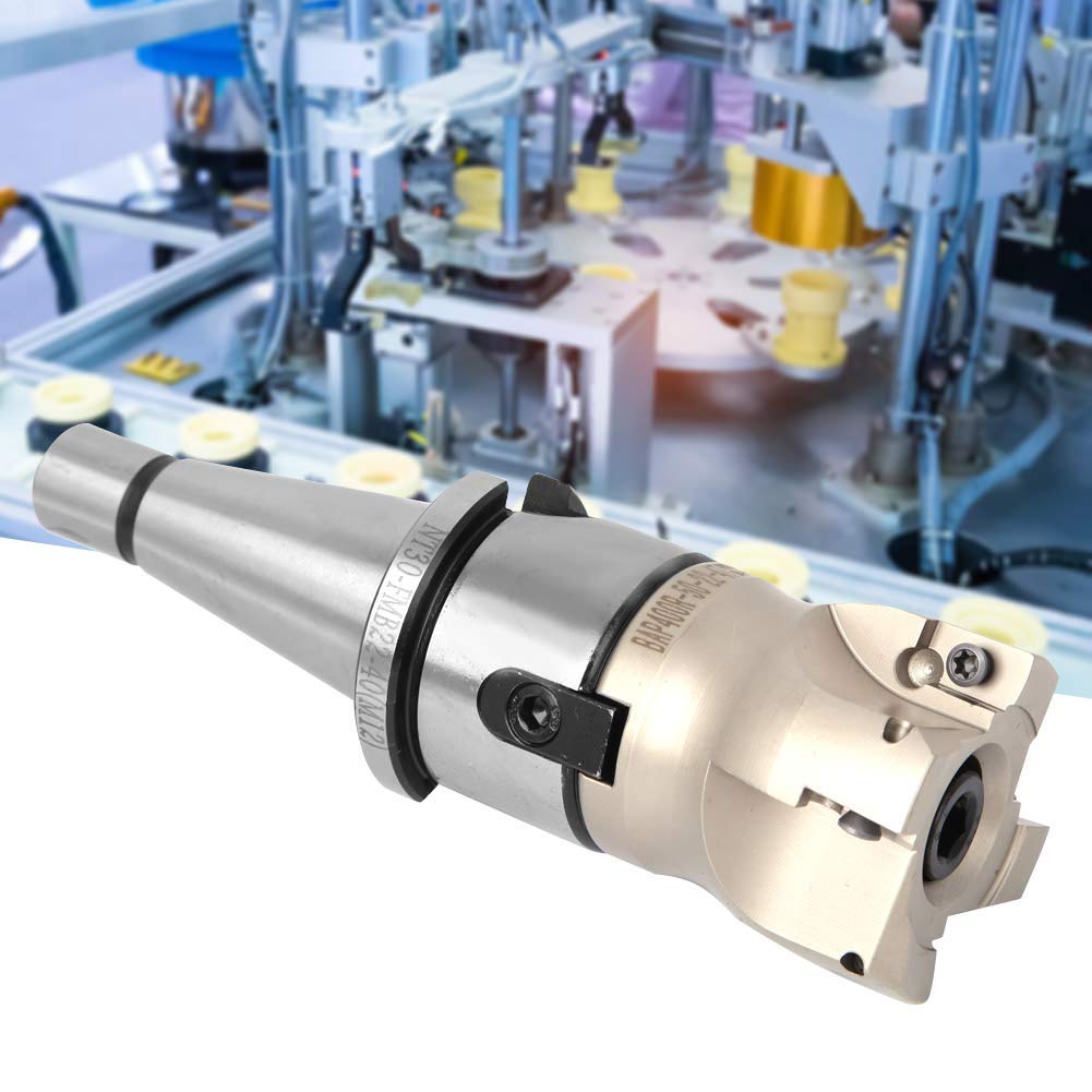 NT30 FMB22 CNC Mandrin à Pince Porte-Fraise Porte-mandrin à Pince Porte-mandrin à Pince Support de Fraise à Visage avec Fraise à Visage (NT30-FMB22 + 50 disques de couteaux +