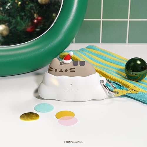 Miniatura 9 de iFace Pusheen The Cat Compatible con AirPods Pro y Pro 2 Funda de figura navideña  Bonita funda protectora de silicona clip de mosquetón incluido