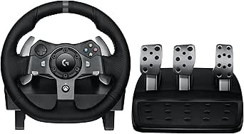 Volante Logitech G920 Driving Force e Pedais com Force Feedback para Xbox Series X|S, Xbox One, PC, Mac