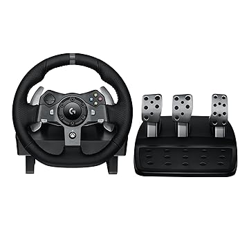 Volante Logitech G920 Driving Force e Pedais com Force Feedback para Xbox Series X|S, Xbox One, PC, Mac