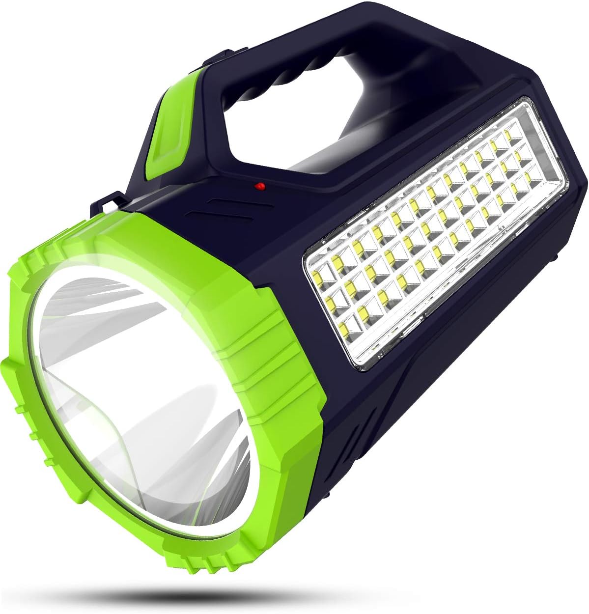 Pick Ur Needs Rechargeable Bright Led Torch Light Laser Long Range High Power Search Light Kisan Rechargable with 36 Led Side Emergency Lights (Color-As per Availability), Plastic