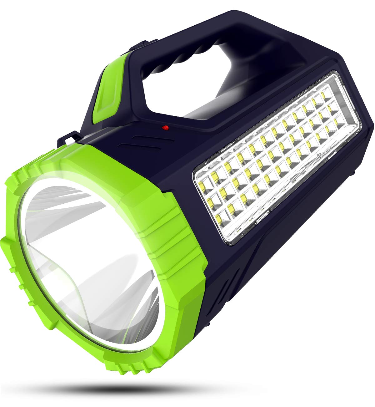 Pick Ur Needs Rechargeable Bright Led Torch Light Laser Long Range High Power Search Light Kisan Rechargable with 36 Led Side Emergency Lights (Color-As per Availability), Plastic