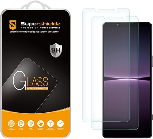 Miniatura 1 de Supershieldz Protector de pantalla de vidrio templado diseñado para Sony (Xperia 1 V), antiarañazos, sin burbujas