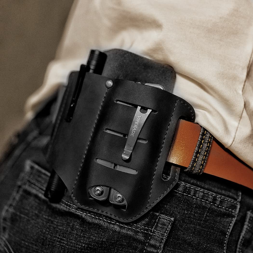 VIPERADE PJ9 Multitool Sheath, Flashlight Holster for Belt, EDC Pocket