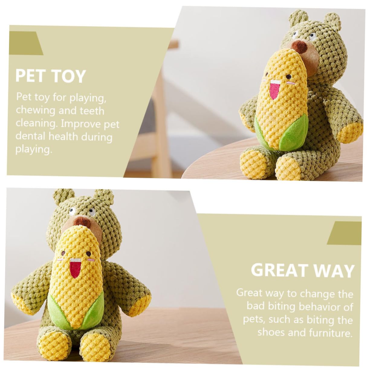 INOOMP 3pièces Jouet à Mâcher pour Chiens Jouet Interactif avec Système De Grincement Résistant pour Chiots Et Chiens De Moyenne pour Exercice Nettoyage