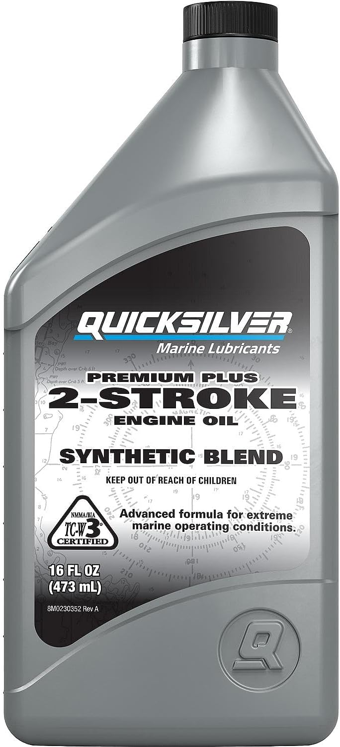 2-Stroke Premium Plus Synthetic Blend Marine Engine Oil, 16oz