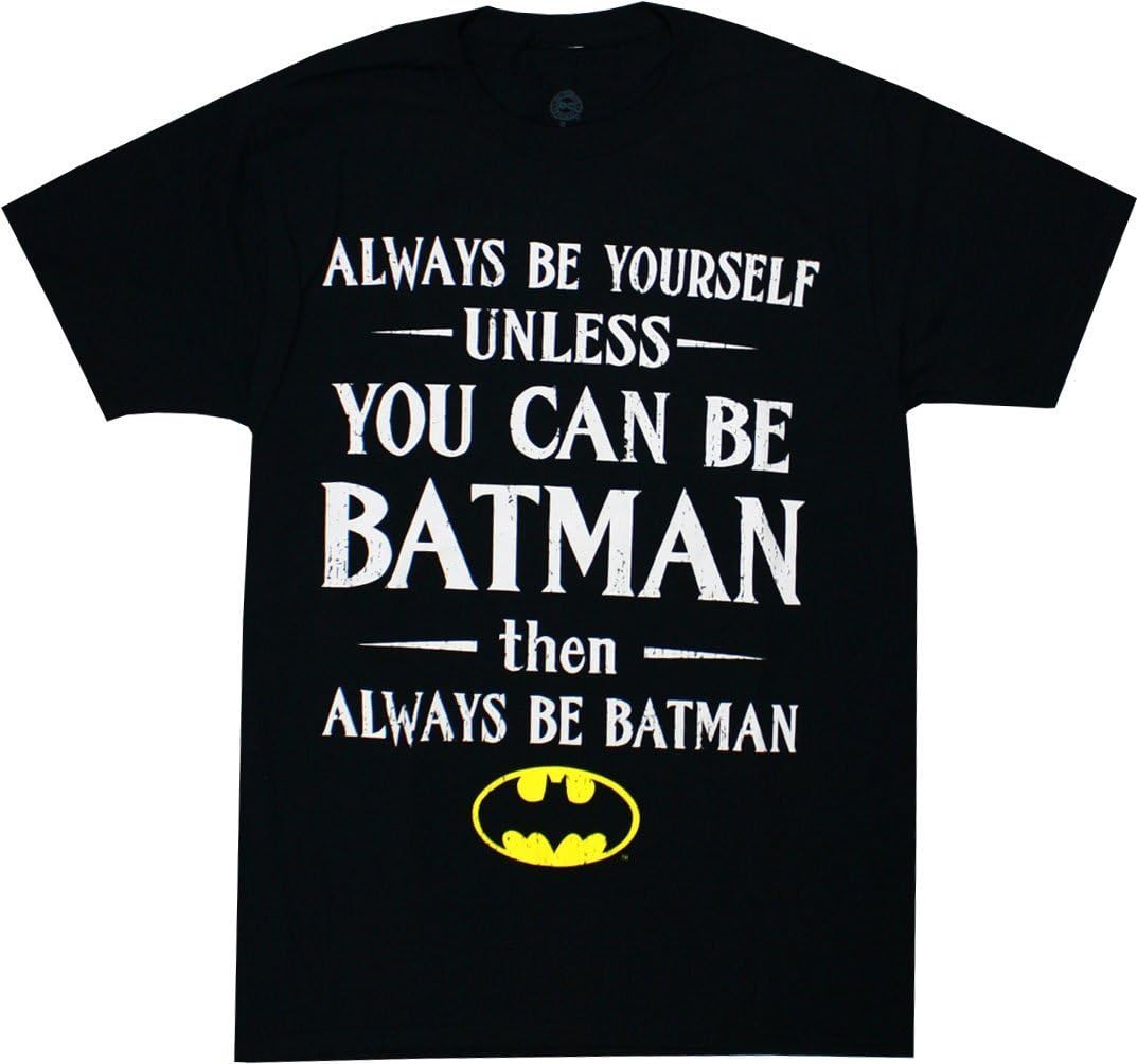 Always Be Batman - DC Comics T-Shirt : Adult XL - Black