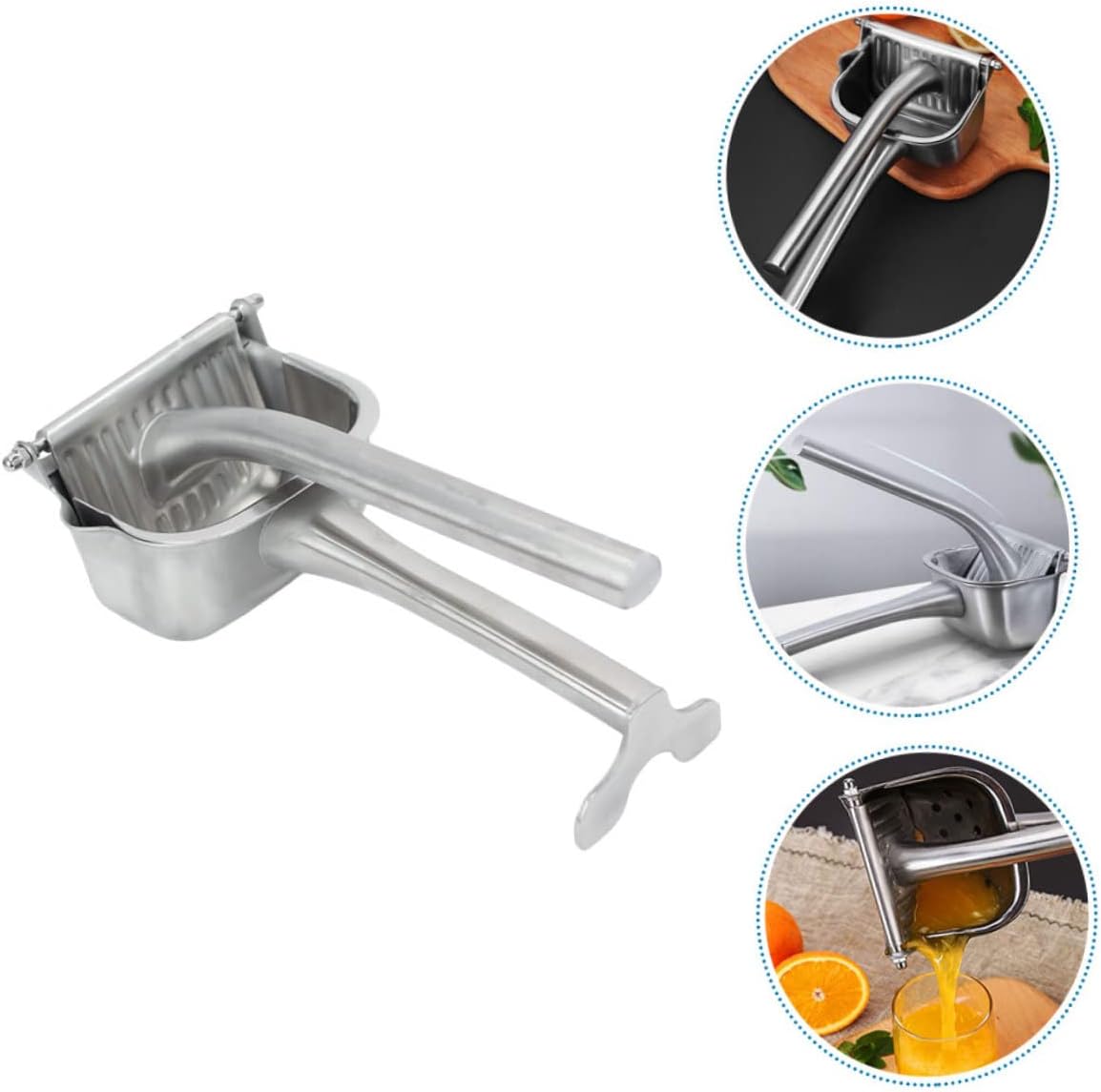 KICHOUSE 1Pc Manual Lemon Squeezer Juicer Extractor for Home Use and Fruit Squeezer for Citrus Fruits and Easy to Operate