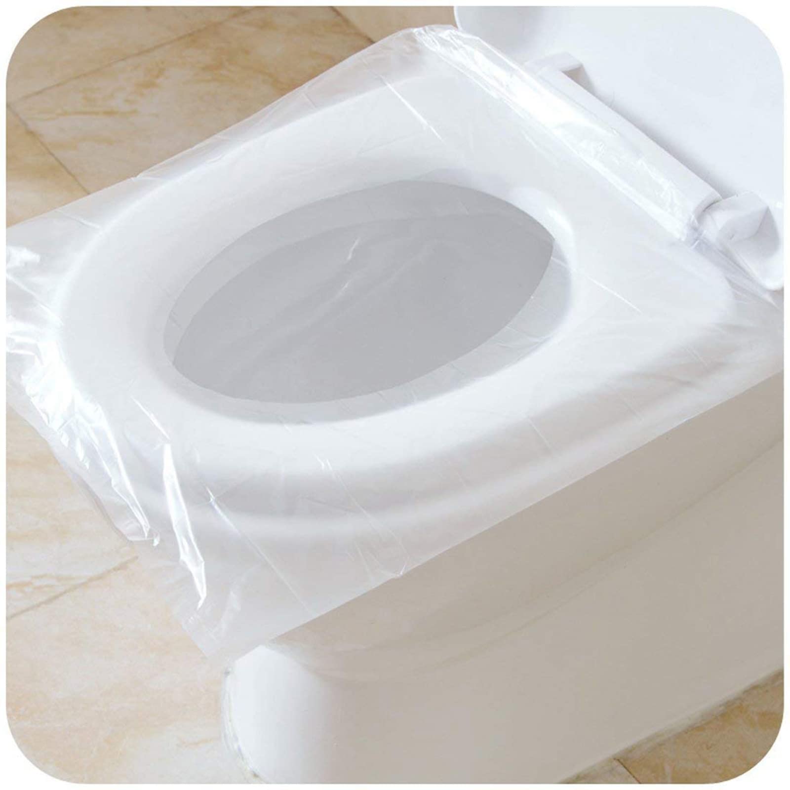Copriwater usa e getta PO, tappetino portatile per WC, monouso, imballaggio indipendente, protezione igienica per viaggi