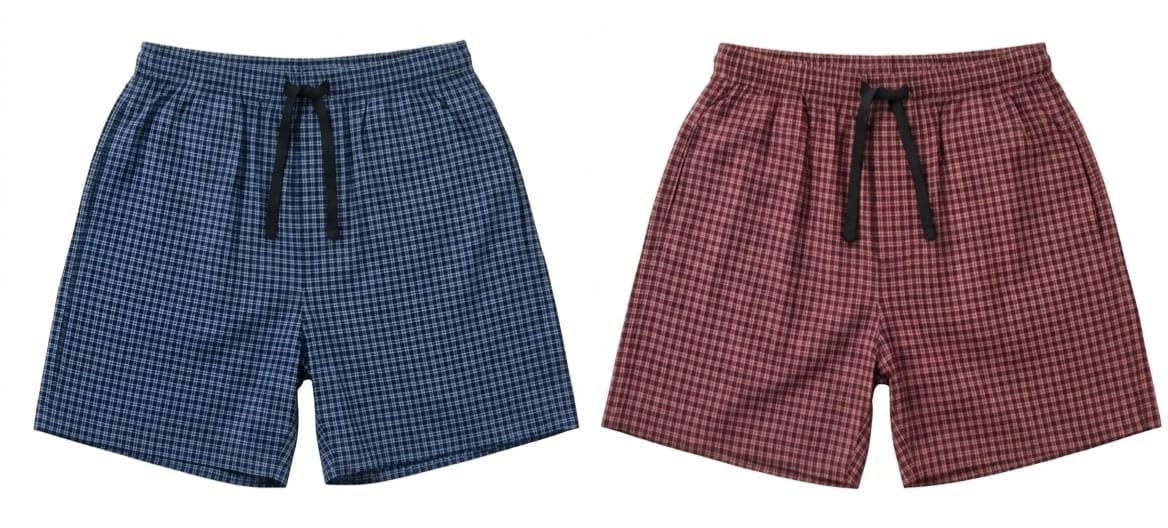 Men's 100% Cotton Checkered Shorts - Soft & Breathable Casual Lounge Shorts | Comfortable Bottoms with Dual Pockets | Relaxed Fit Plaid Check Shorts for Mens-picture-54