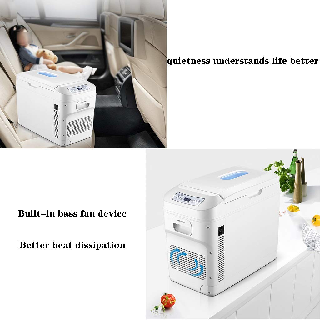 Coche Refrigerador Mini Congelador Pequeño,silencioso Y De Gran Capacidad De 28L,refrigerador De Automóvil para Refrigeración Y Calefacción De Automóviles Domésticos,12V 24V 220V