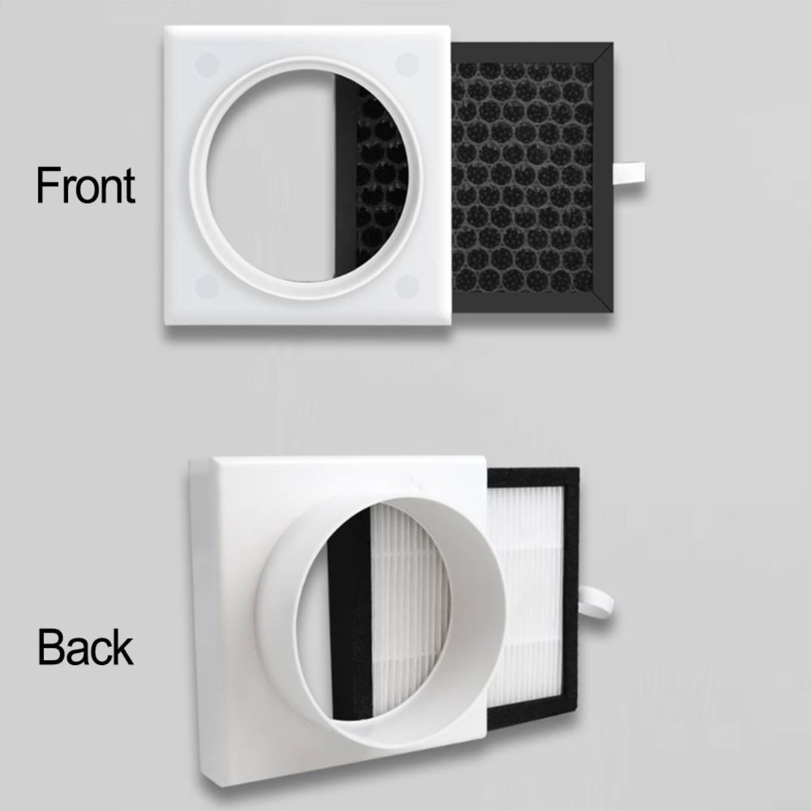 HEPA-Luftfiltersystem Inline-Lüftungsbox für PVC-PE-Rohre mit Filter 110 mm 160 mm (110 mm)