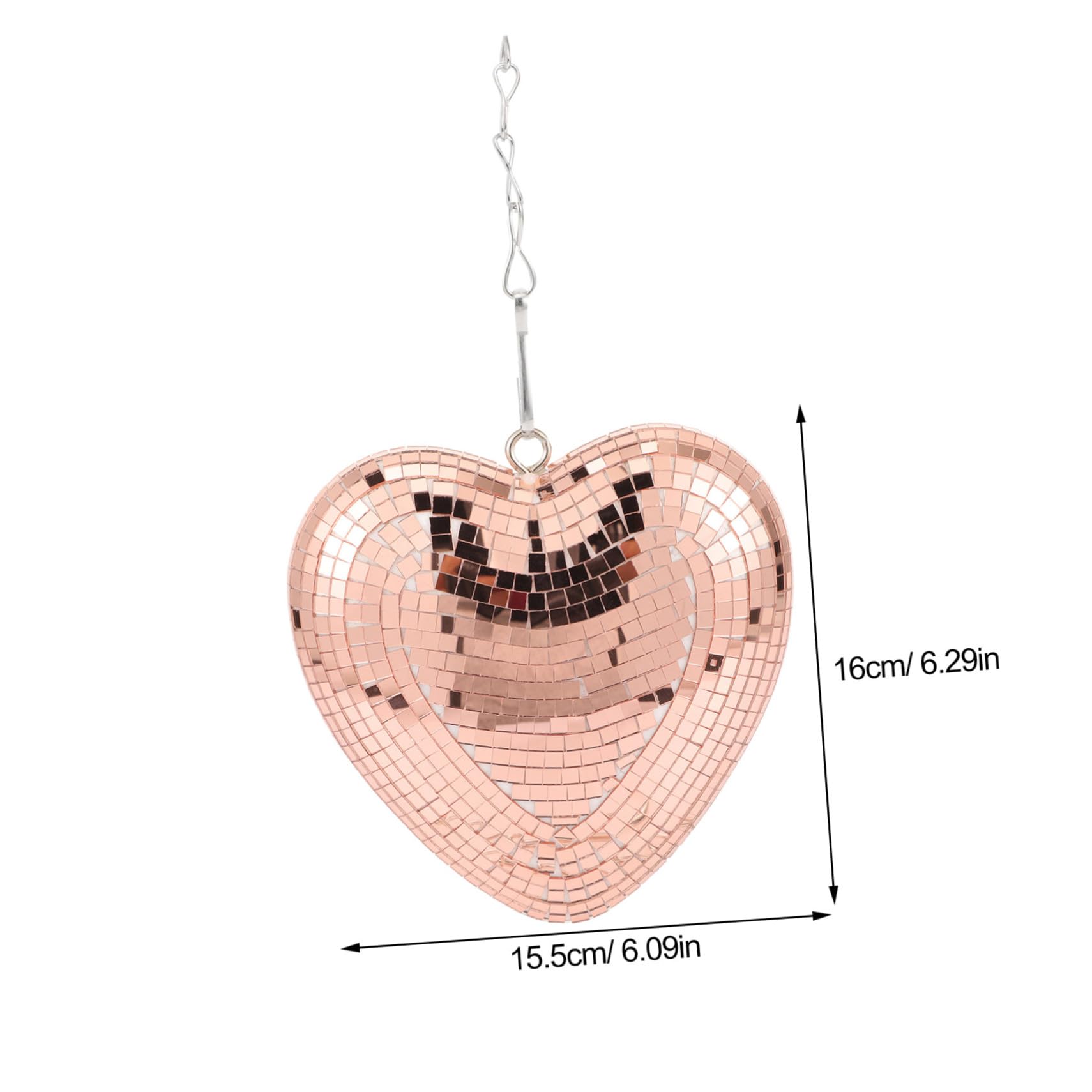 Cabilock Disco Ball Shape Hanging Decor Reflective Decorative Ball for Wedding Decor