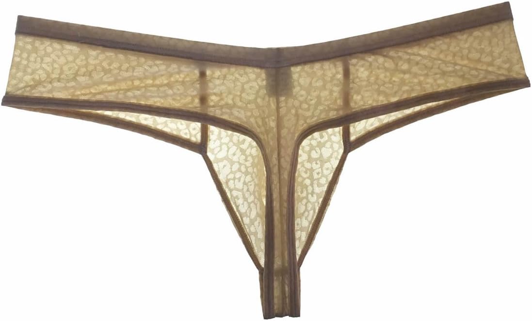 Men's Thong Boxer Pouch Bikini Stretchy Sexy Guys Underwear Spandex Male Micro Trunks Posing Pattern Pants - Image 6