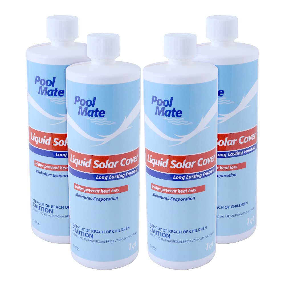 Pool Mate 1-2706-04 Calentador Solar de Piscina para Piscinas, 1 Cuarto de galón, Paquete de 4
