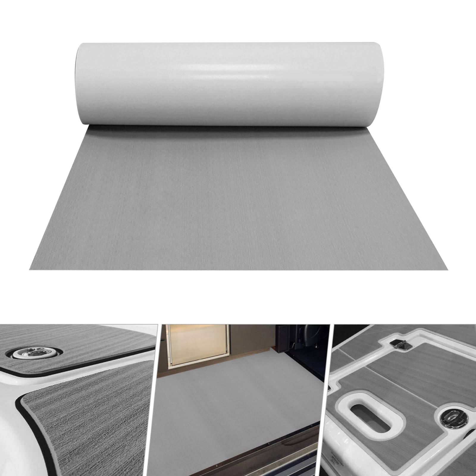 Bodenmatte für Yacht, Eva-Schaum, Boot, Yacht, Bodenteppich, Brücke, Auto, selbstklebend, grau, matt, Bootsbodenbeschichtung, für Boote, Yachten, Wohnmobile, Gartenböden