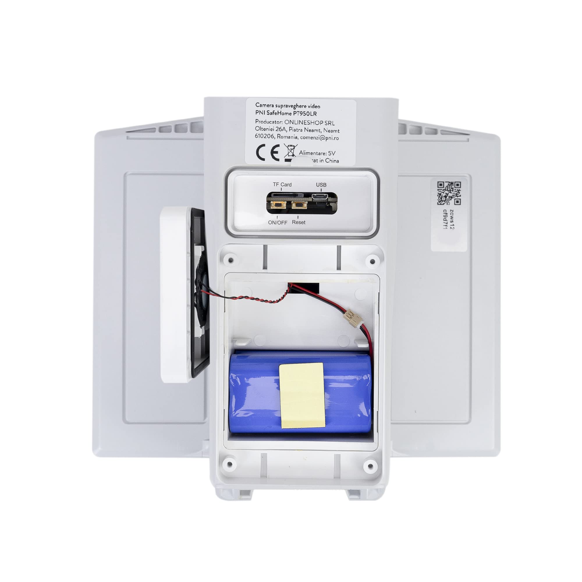PNI Telecamera di videosorveglianza SafeHome PT950LR 1080P 2MP con pannello solare 6W, WiFi, batteria