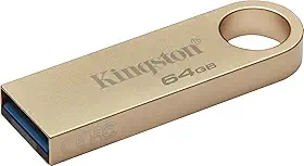 Kingston DataTraveler SE9 Gen 3-64GB - 220MB/s Read- Metal - USB 3.2 Gen 1 - Ouro