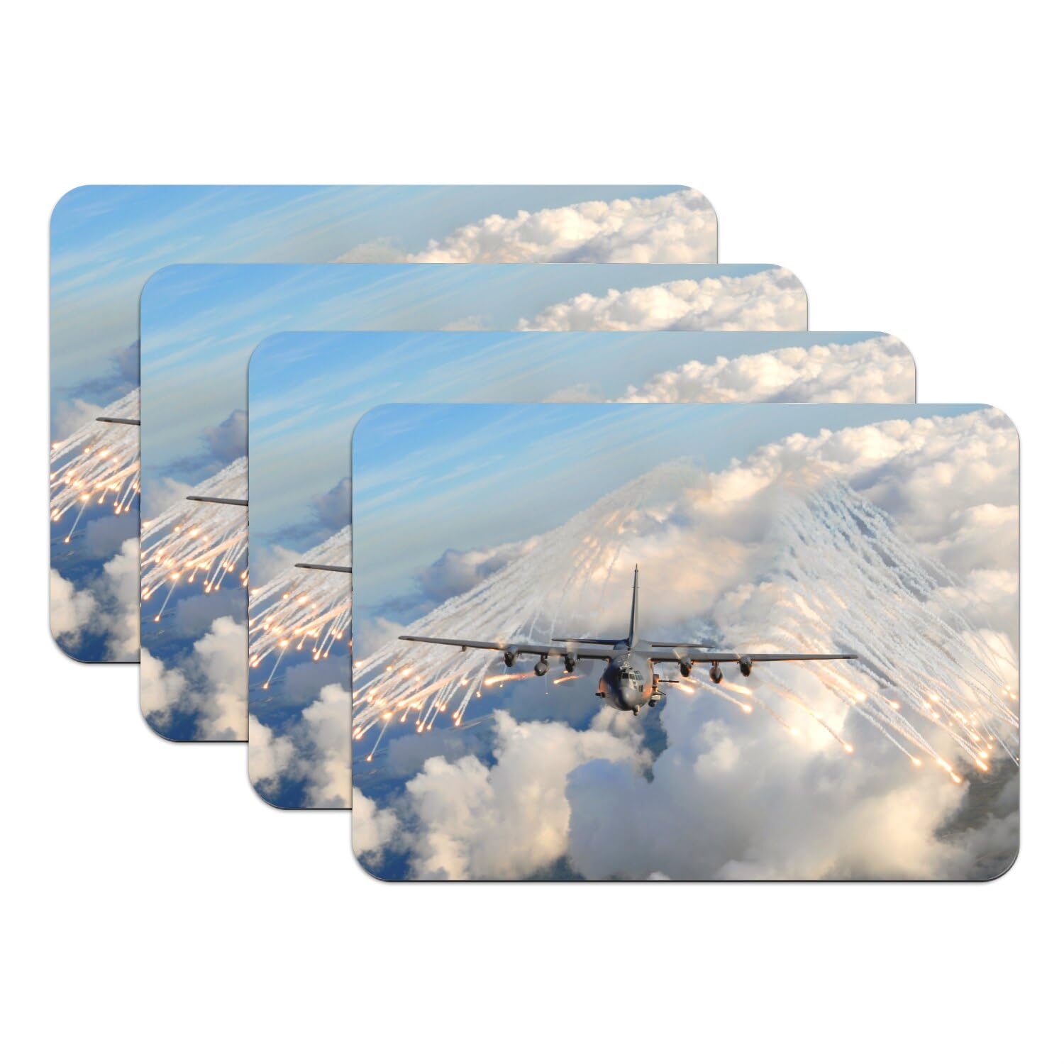 Set de table avion militaire grand format pour des repas thématiques en famille