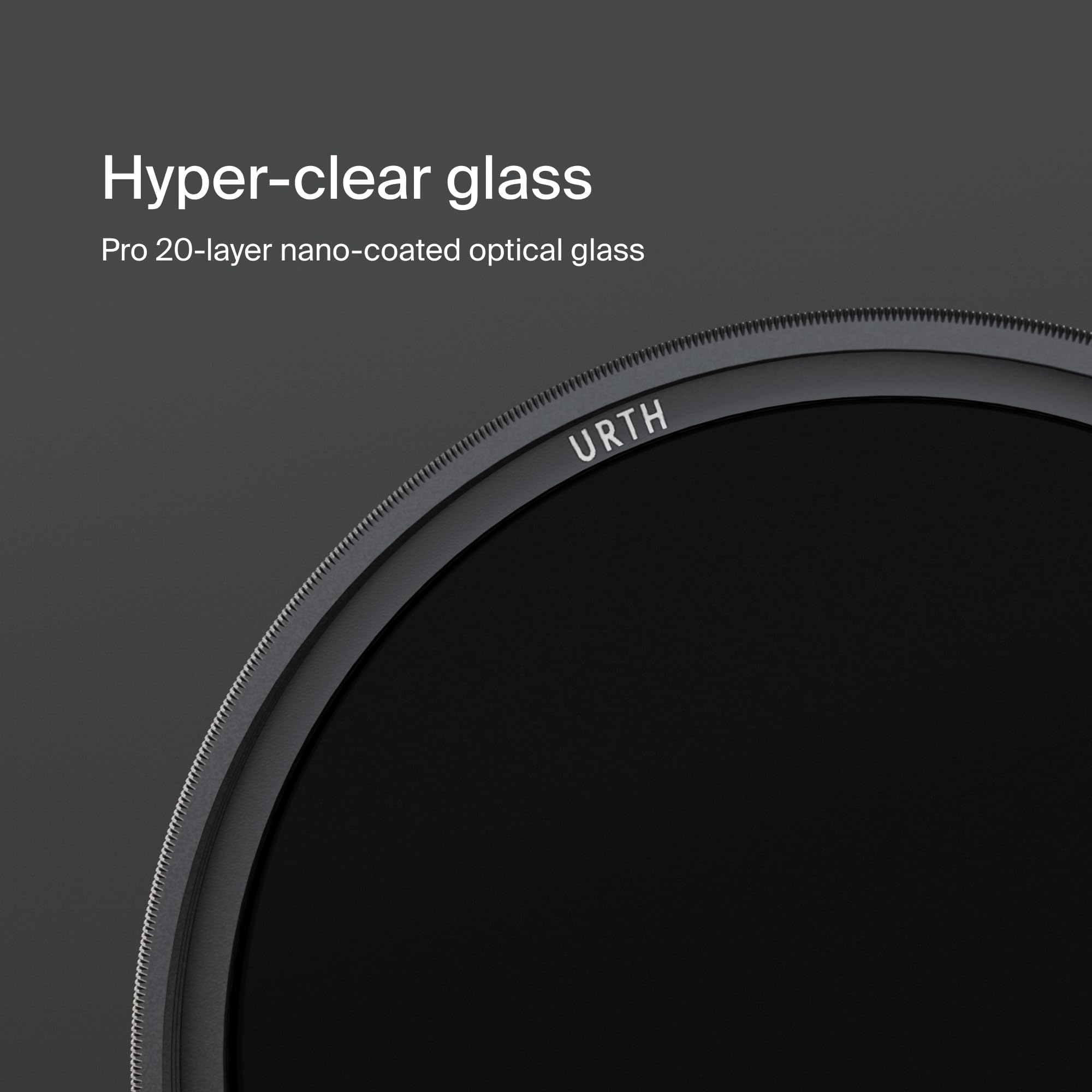 Urth 86 mm Graufilter ND8 (3 Stop) ND Filter (Plus) — Neutraldichte, 20-lagig nanobeschichtet, ultraflache Kamerafilter