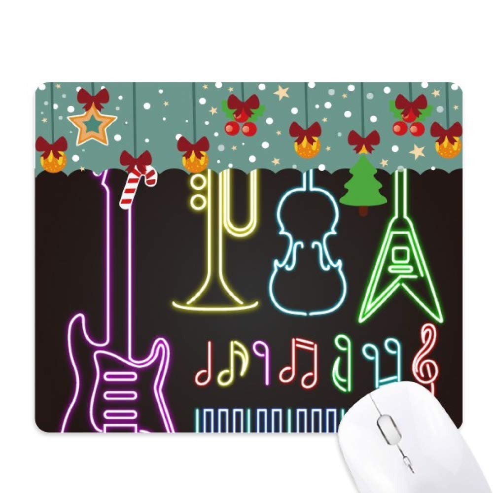 Tapis de souris néon guitare pour studio et gaming