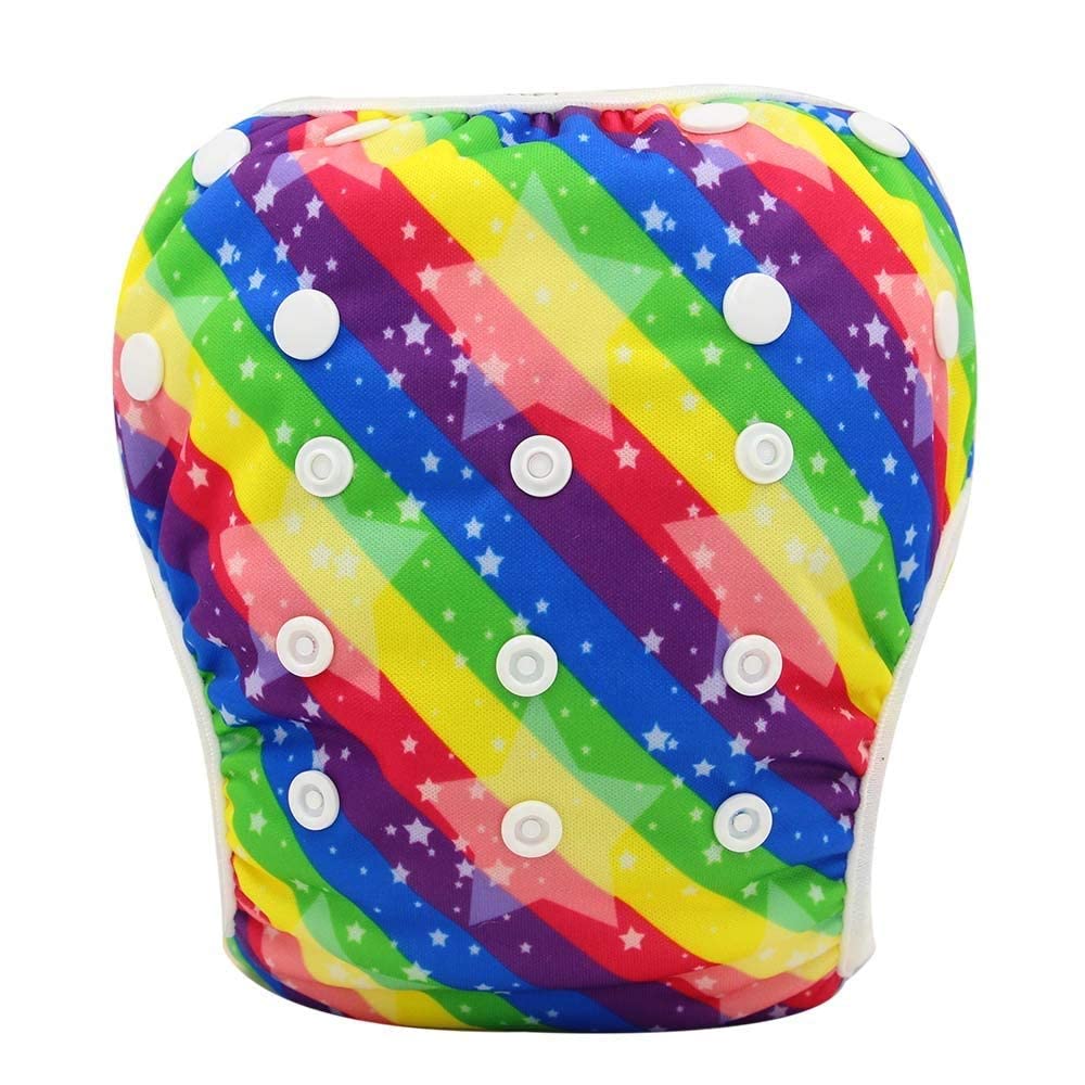 Ubersweet® Ohbabyka Waterproof Swim Diapers Pool Pants Unisex Girl Boy Swimwear Adjustable Baby Swimming Diaper Cover Character Nappies : YK10