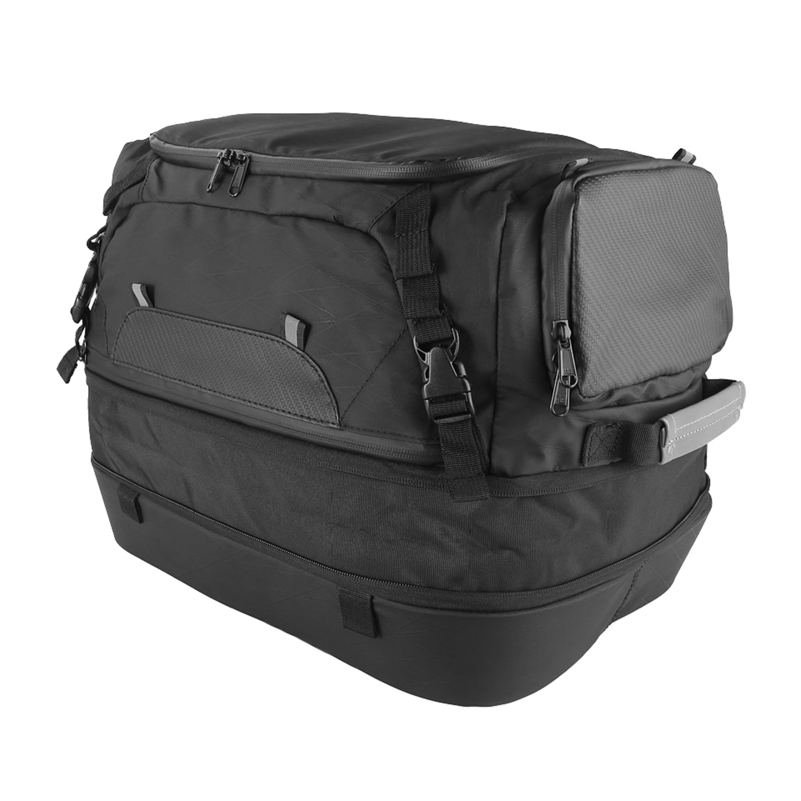 Borsa da moto rimovibile, facile da trasportare e protettiva, spaziosa, un must have per i motociclisti, borsa impermeabile per portapacchi della moto