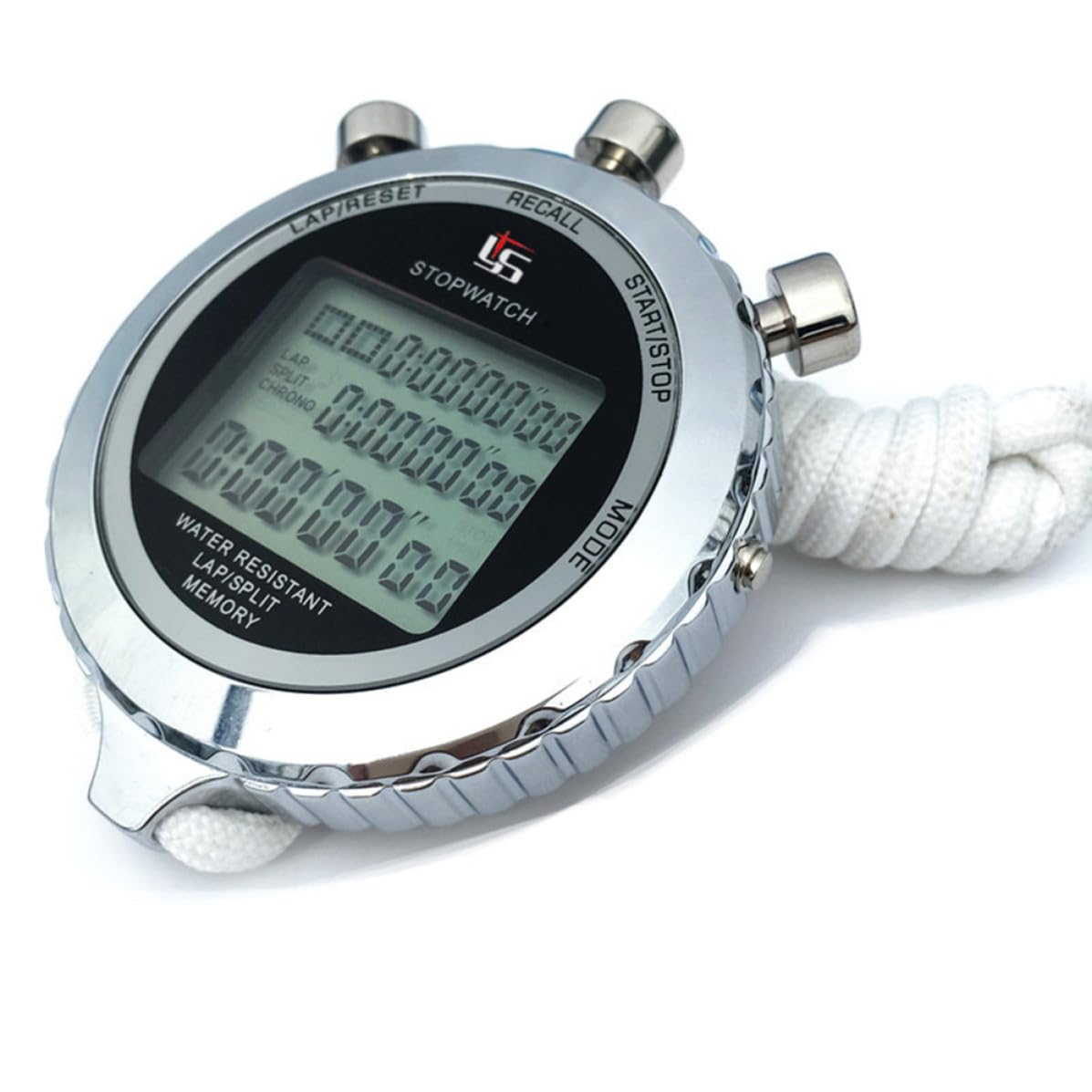 Cronometro Digitale Lcd 3 Righe 120 in Acciaio Inox | Timer Elettronico Portatile con Funzione Chronograph, Display Lcd, per Intervallo e Zuppa