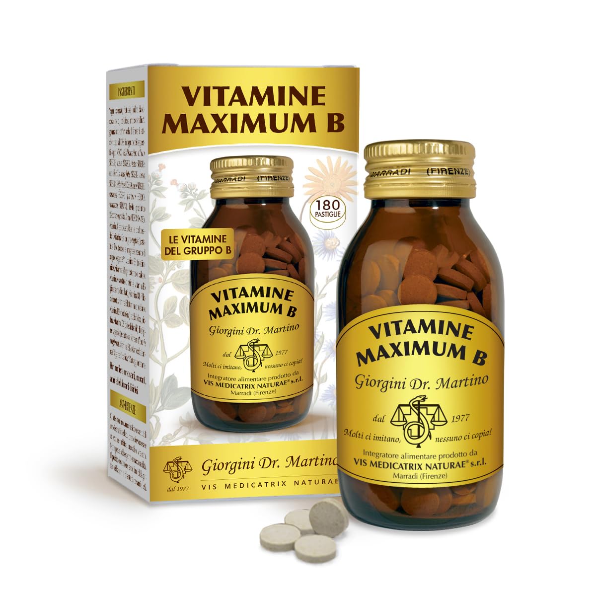 VITAMINE MAXIMUM B pastiglie - 90 g (integratore con tutte le vitamine del gruppo B)