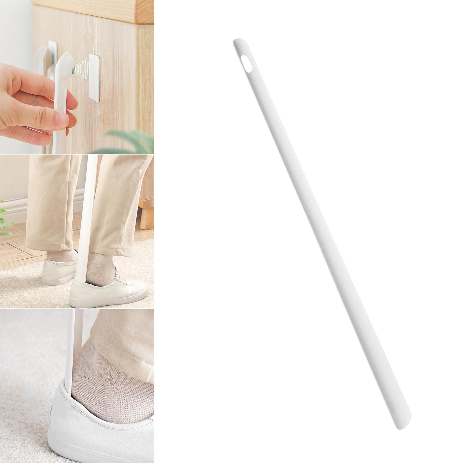 Calzascarpe Extra Lungo in Materiale Leggero con Chiusura Magnetica E Gancio Curvo, Ideale, Adulti, Bambini E Donne in Gravidanza.