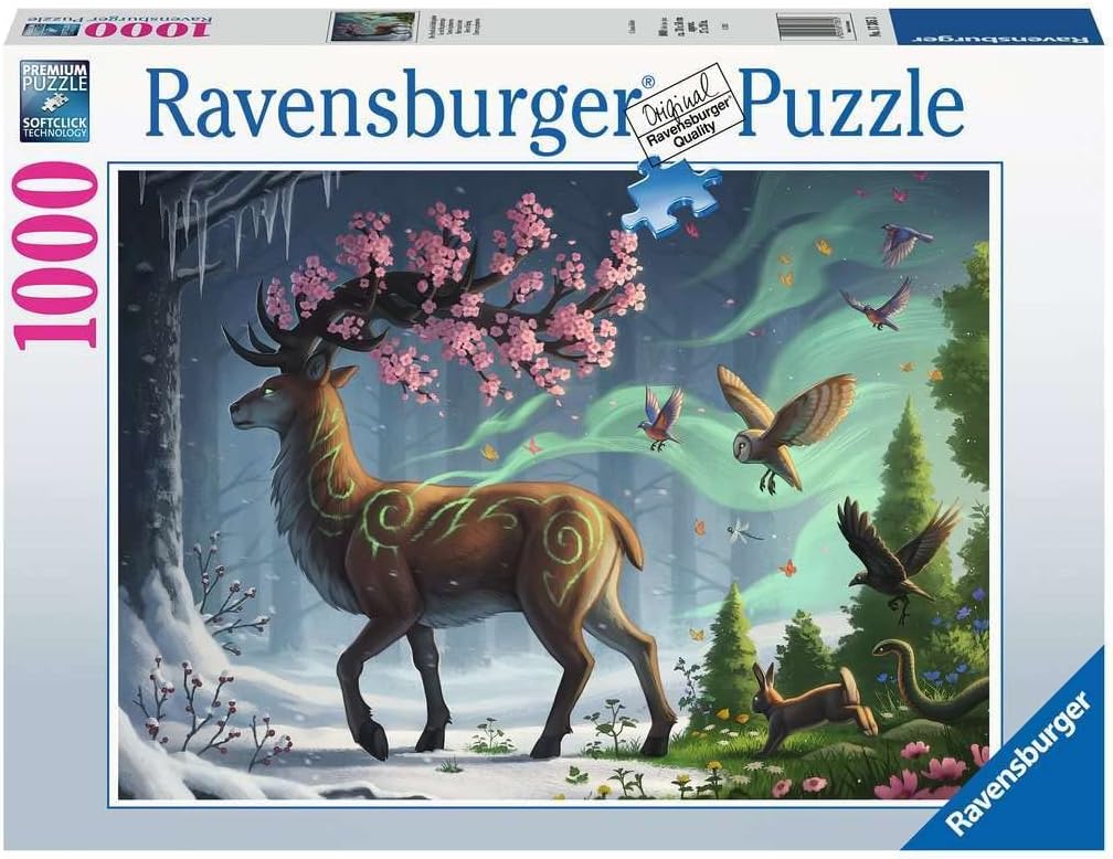 Ravensburger Spring Deer 1000 Piece Jigsaw Puzzle for Adults - 12000616 - Handcrafted Tooling, Made in Germany, Every Piece Fits Together Perfectly