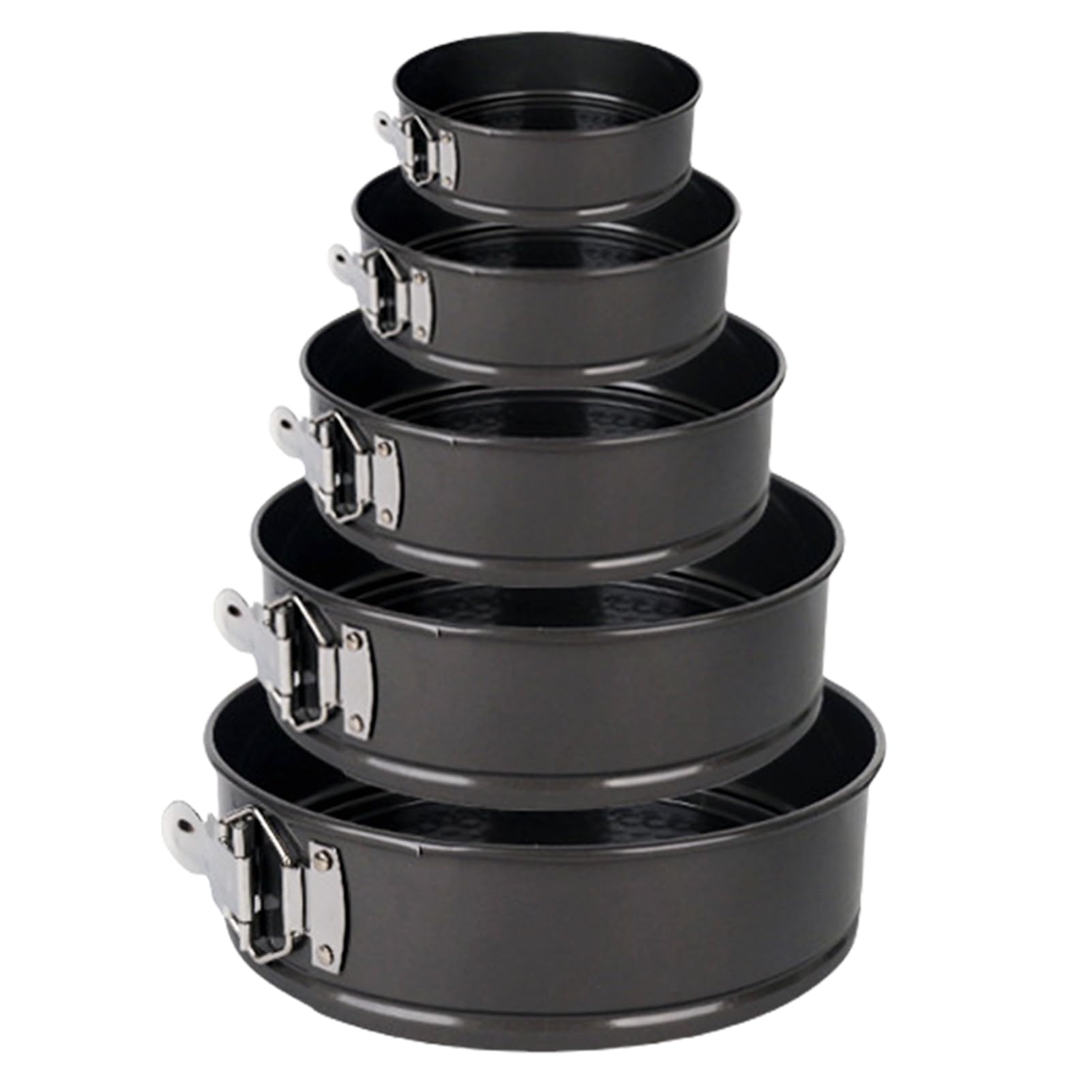 Juego de moldes para tartas, moldes para tartas pequeños, redondos, con base extraíble, molde redondo para tartas, juego de moldes para hornear, juego de moldes para pasteles, tartas (5