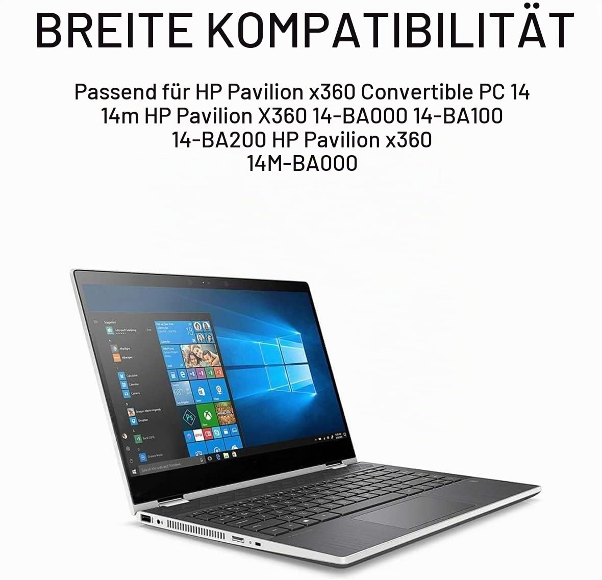 BK03XL Laptop Akku für HP Pavilion X360 Convertible 14-ba0xx 14-ba1xx 14-ba2xx 14m-ba0xx 14m-ba1xx 14-ba026ng 14-ba101ng 14-ba023nf 14-ba105nl 14-ba028np 14-ba136ns 14-ba019nf 14-ba022nw 14-ba025ns