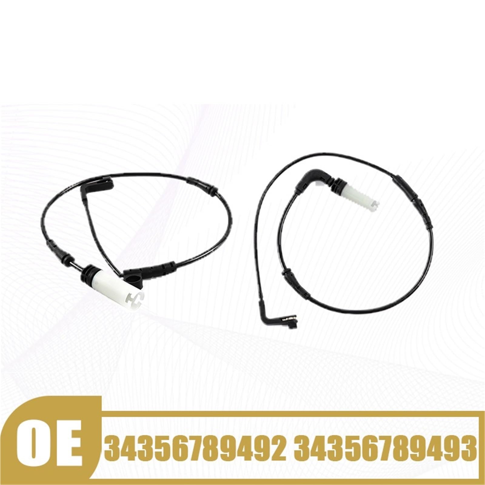Czujnik Zużycia Klocków Hamulcowych Osi Przedniej I Tylnej 34356789492, Pasuje Do BMW Serii 5, 6, E60, E61, E63, E64, M5, 530xi, 353xi, 545i, 550i Czujnik zużycia klocków hamulcowych(1 Pair)